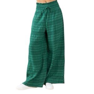 Ces Femme NWOT Boho Green Wide-Leg Pants Womens L